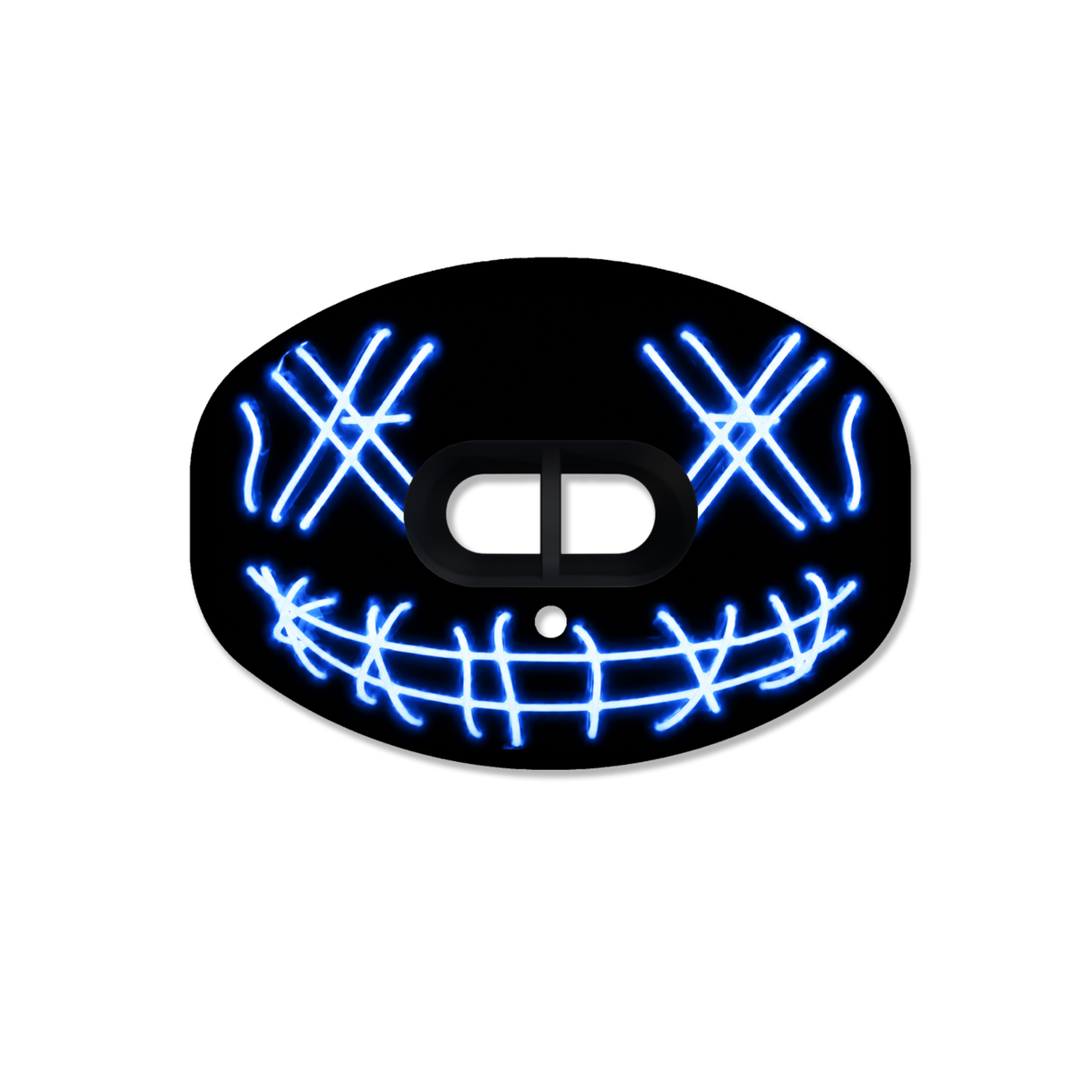 CHD Funny Face - Blue mouthguard — front view