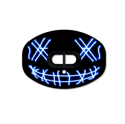 CHD Funny Face - Blue mouthguard — front view