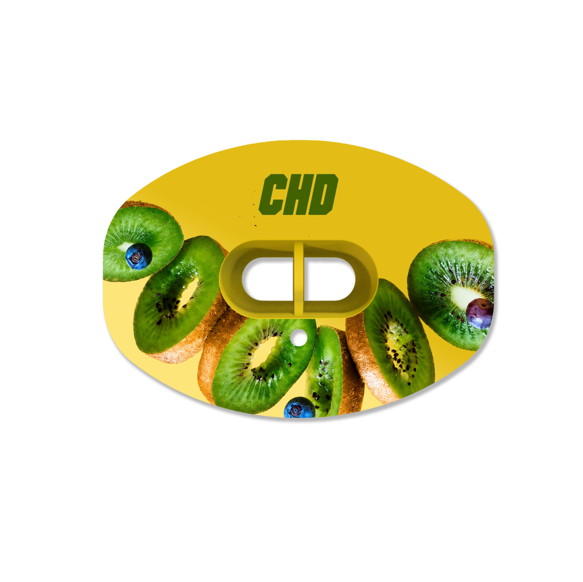 CHD Kiwi Party mouthguard — front view