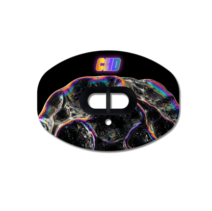 CHD Liquid Metal mouthguard — front view