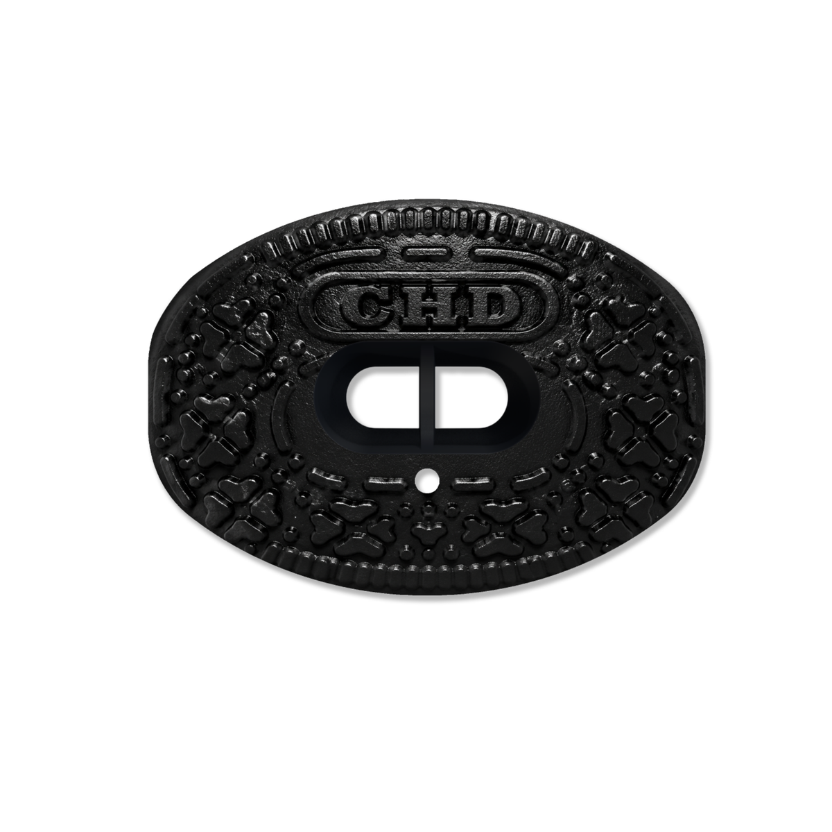 CHD Black Cookie mouthguard — front view
