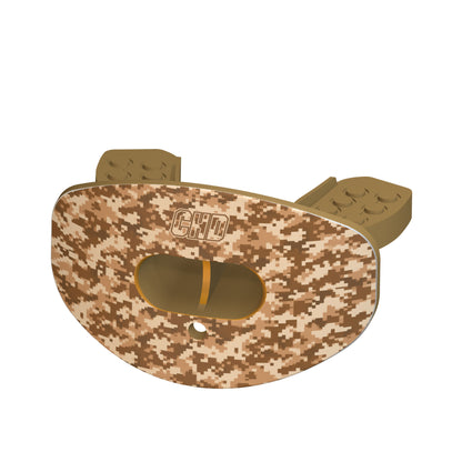 CHD Tactical Camo mouthguard — angled view