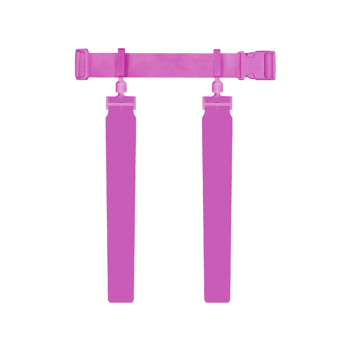 CHD pink youth solid flag belt set on white background, normalized height