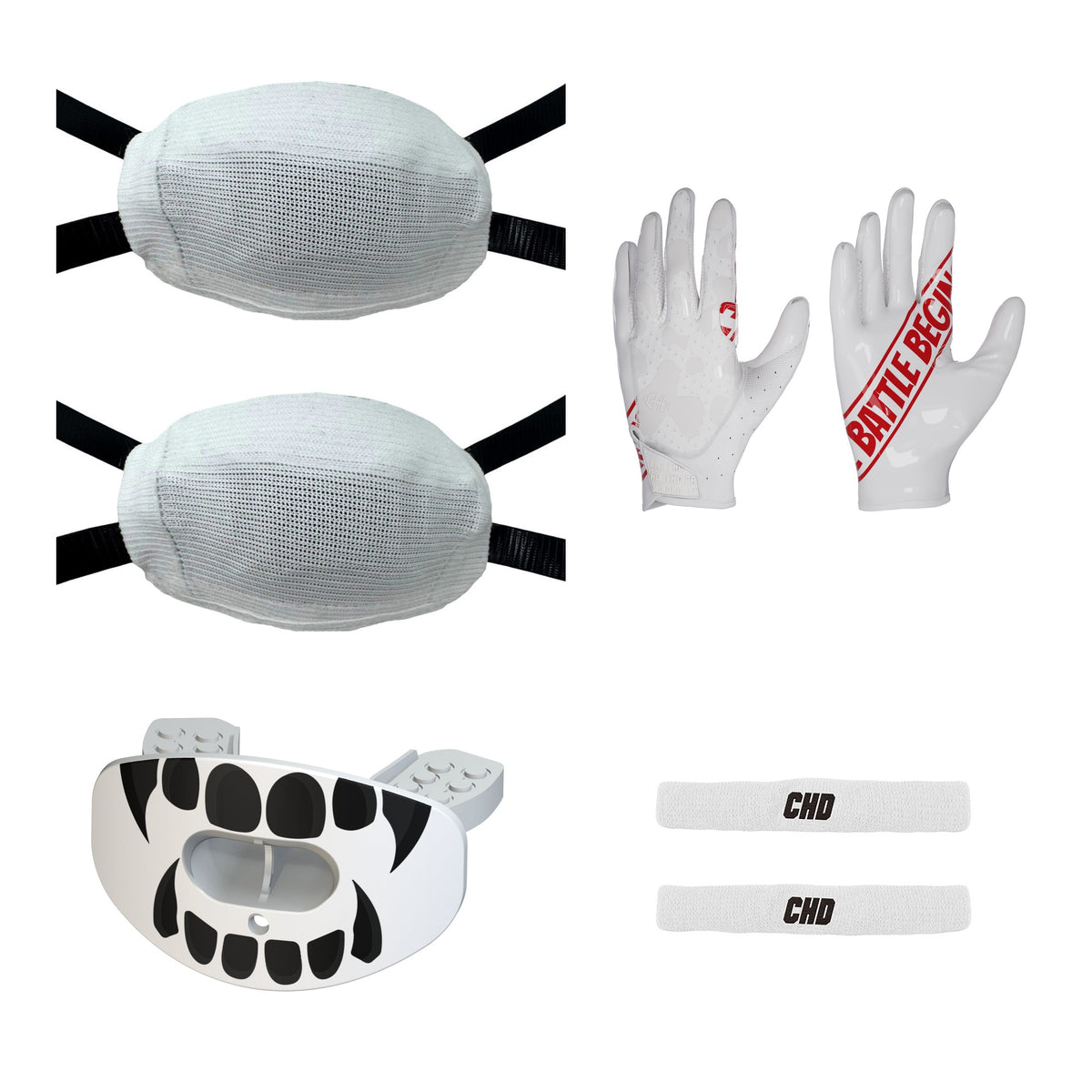 CHD Tackle Kit – White — original component photos, contents shown together