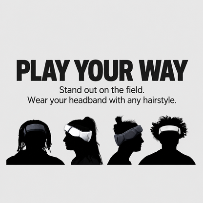 Open-top Loop headband shown with different hairstyles