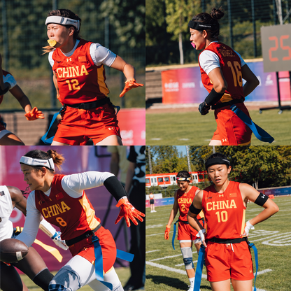 Headbands shown during flag football competition