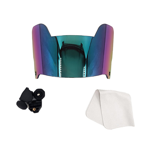 Football visor-Suitable for adults and teenagers,professional football protective gear-Electroplating colorful green