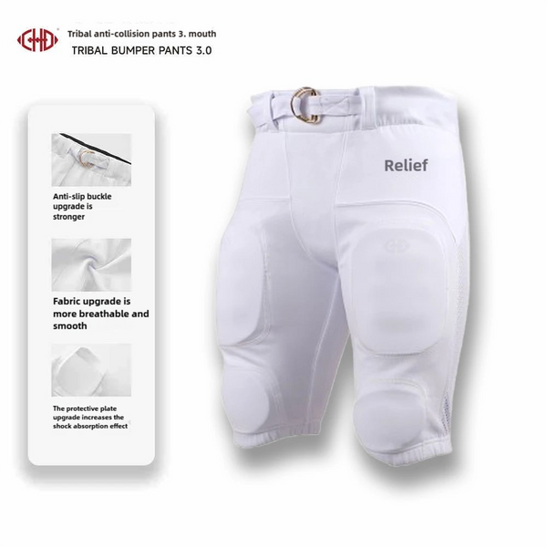 CHD Adult Football Shortie Crash Pants White