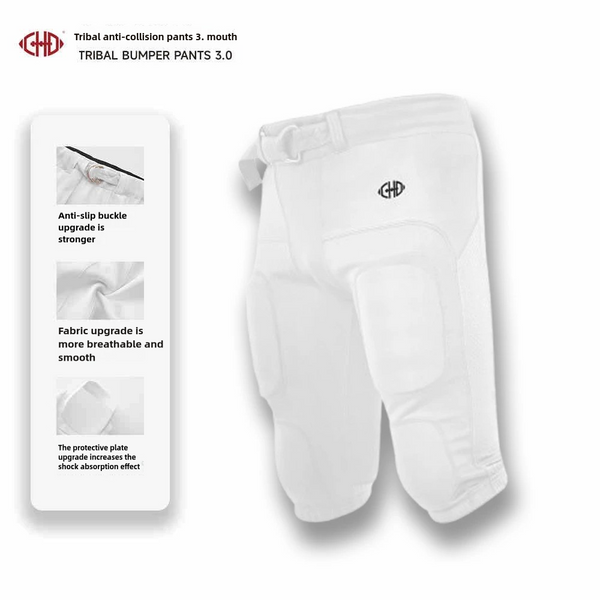 CHD Adult Football Long-style Crash Pants White