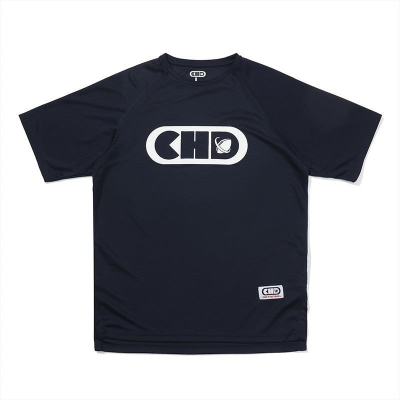CHD football quick drying short sleeved T-shirt in navy blue