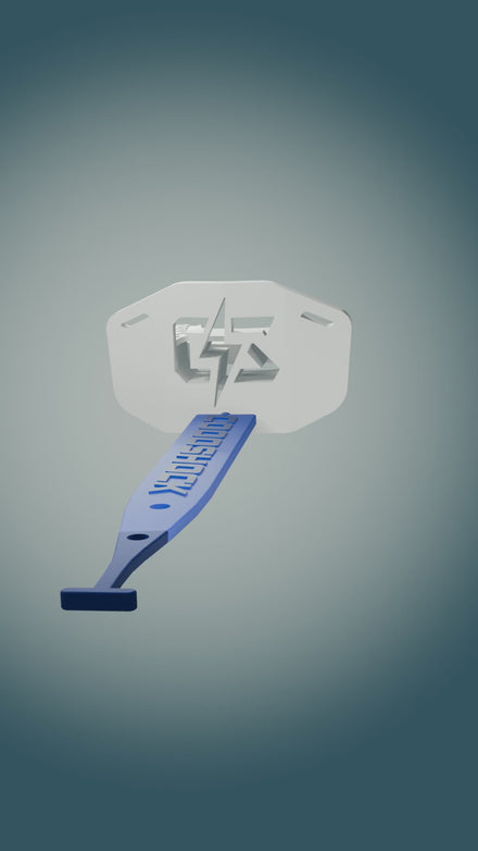 CST mouthguard product demonstration with English subtitles; colors shown are examples